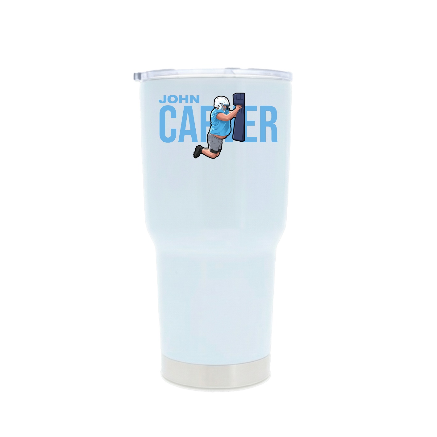 30oz Stainless Steel Tumbler — Player Name in White