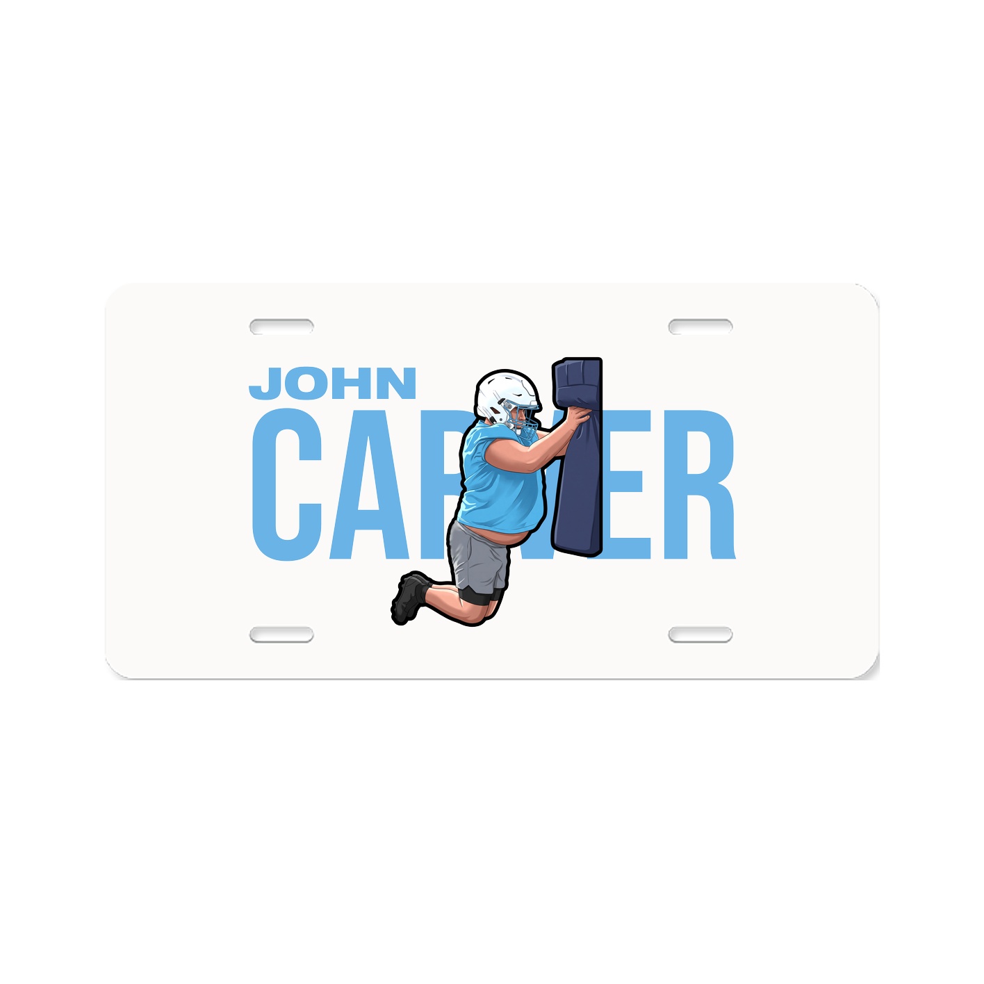 License Plate — Player Name in Classic