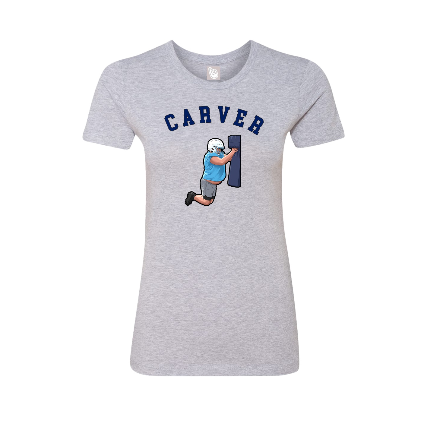 Fitted Women's Tee — Shirsey Arch in Grey