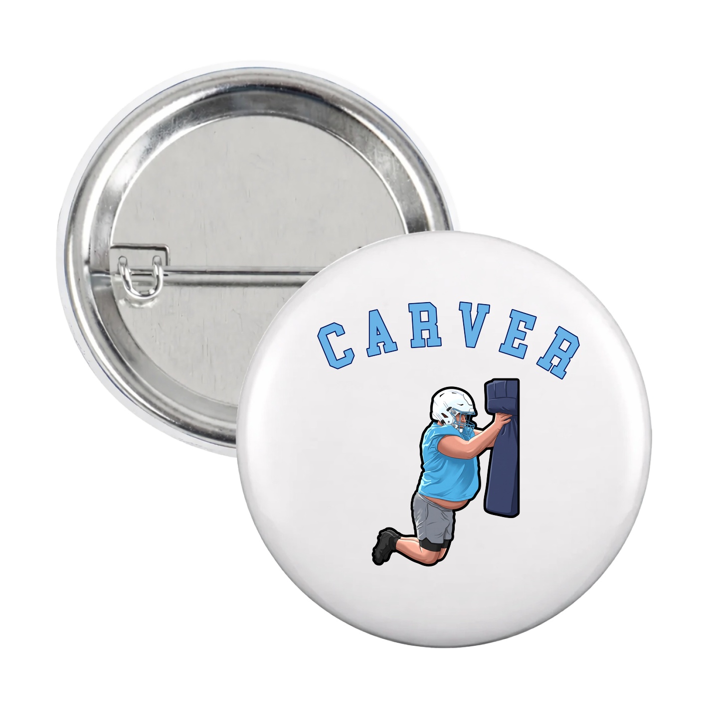 Game Day Button — Shirsey Arch in White