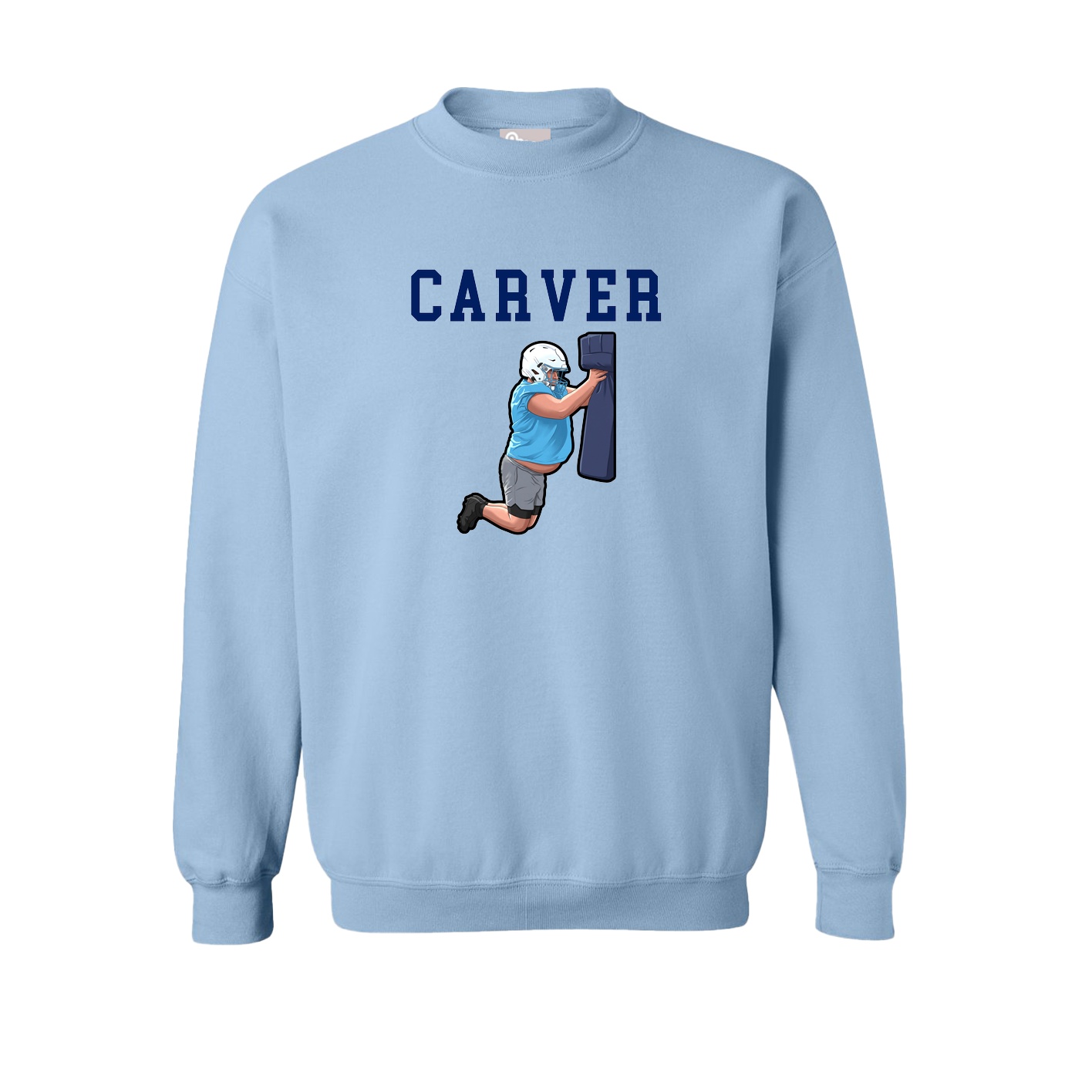 Fleece Crew — Shirsey in Light Blue