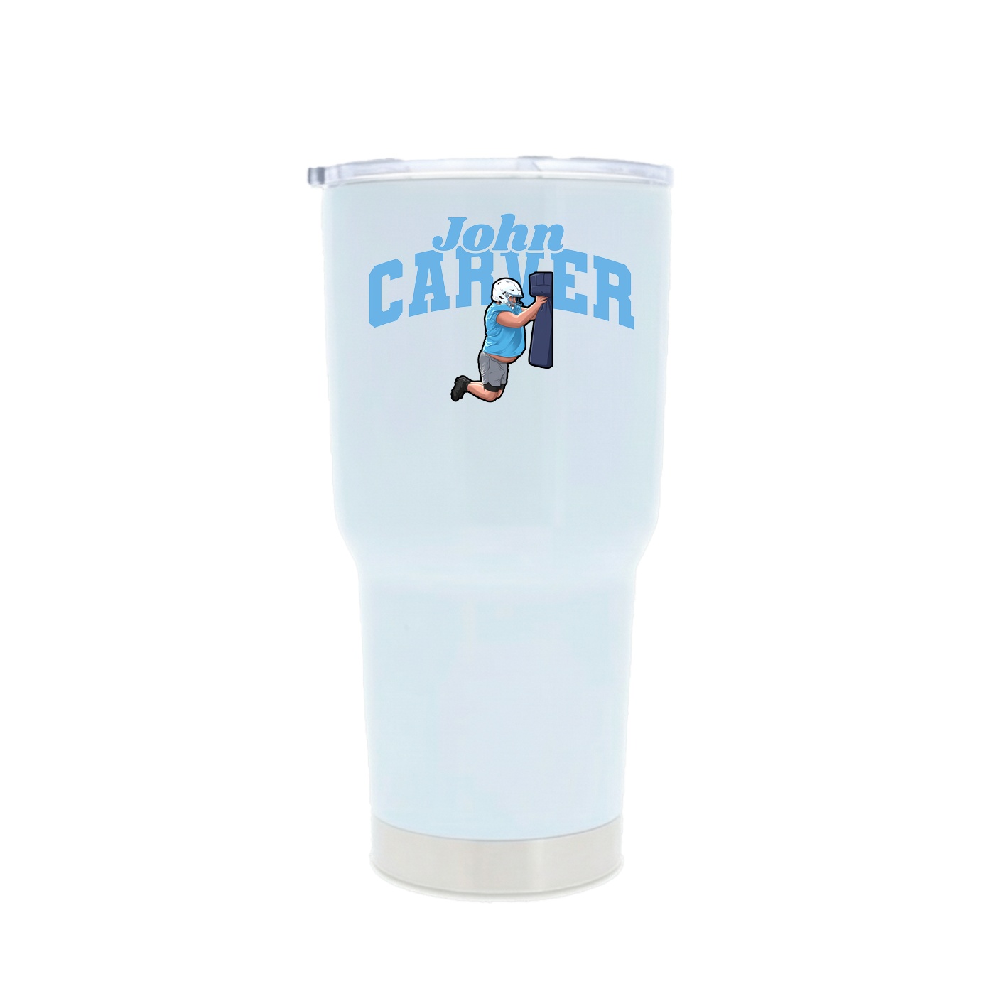 30oz Stainless Steel Tumbler — Signature Arch in White