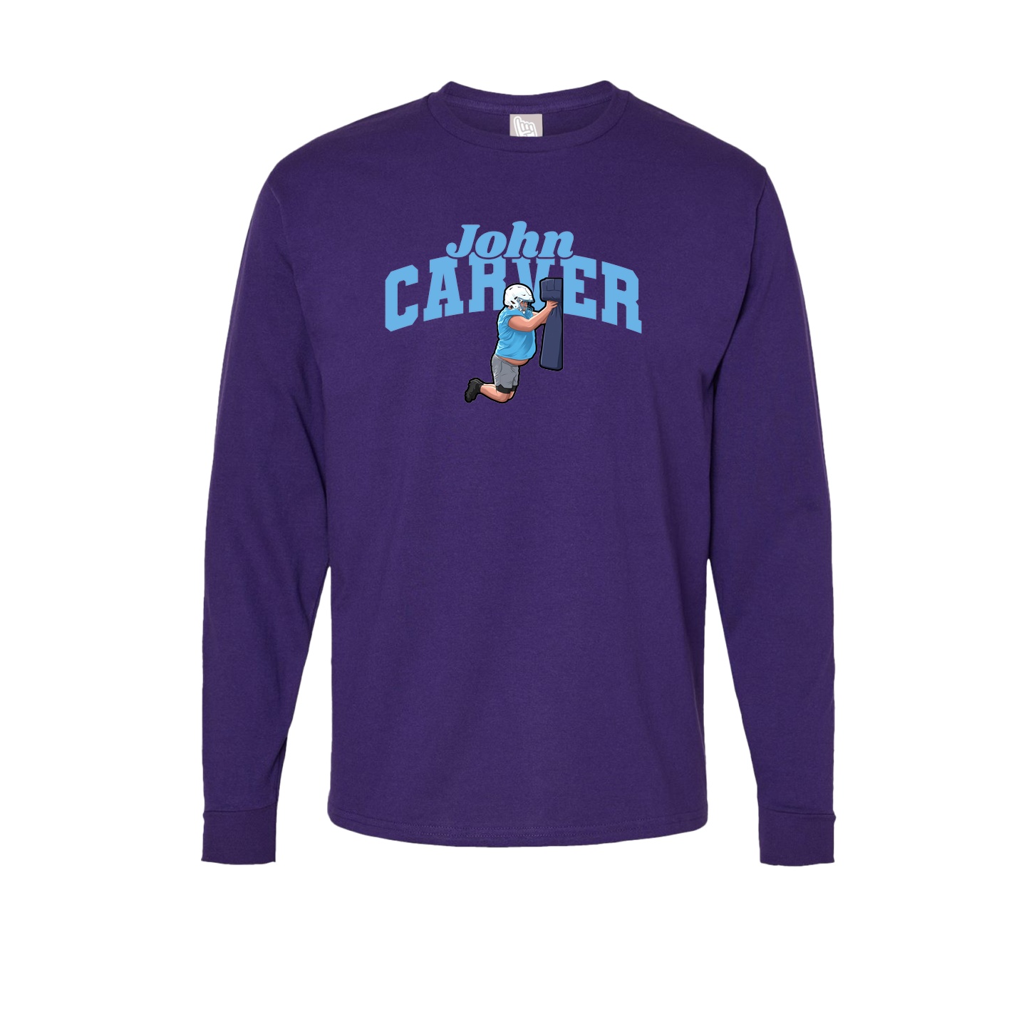 Long Sleeve Tee — Signature Arch in Purple