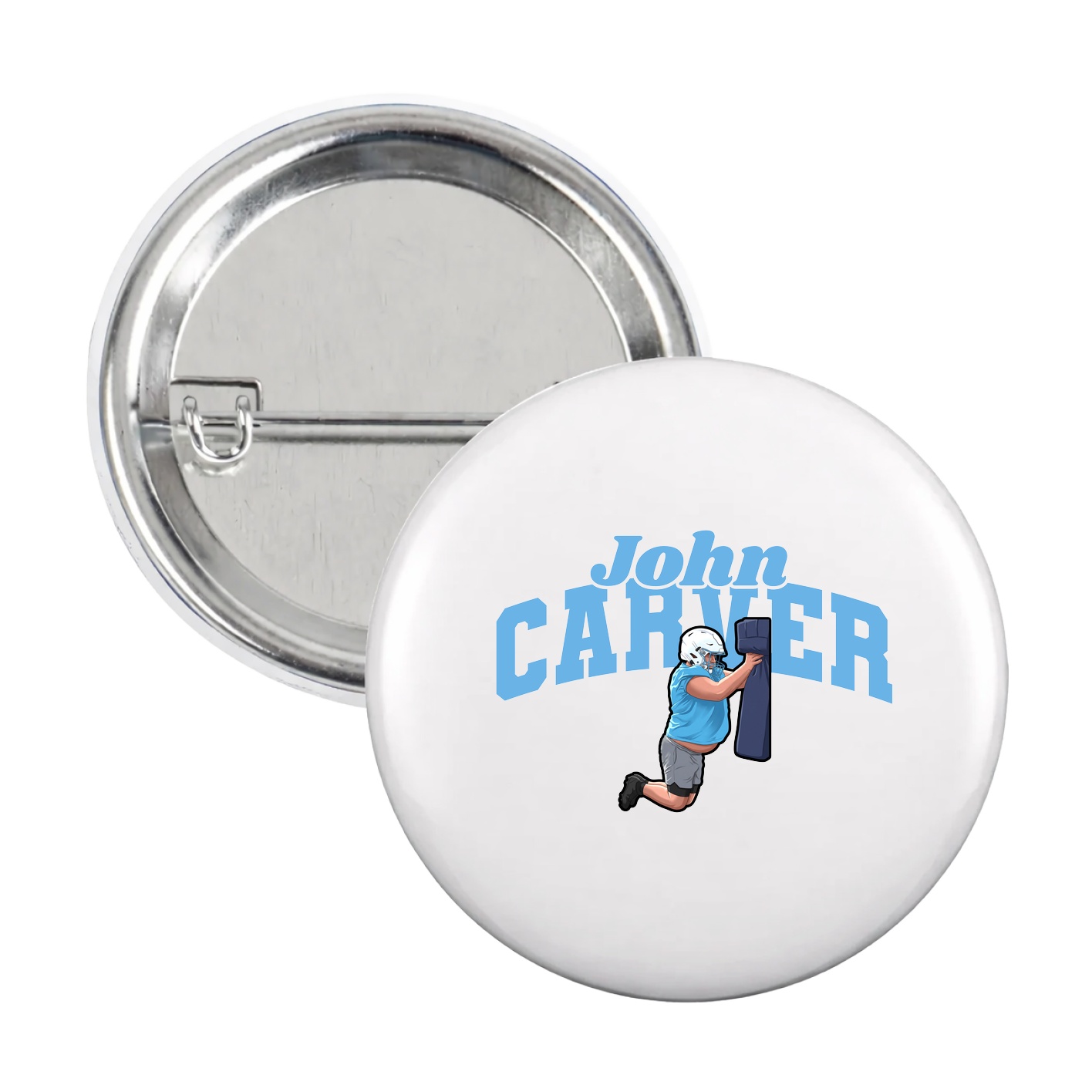 Game Day Button — Signature Arch in White