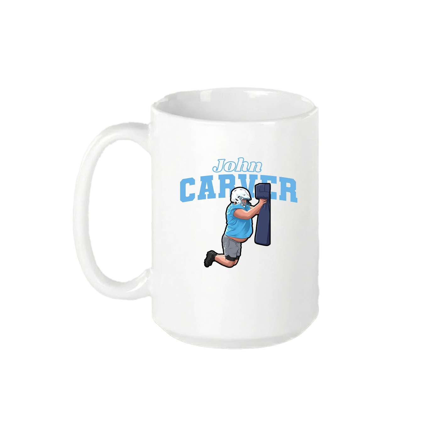 15oz Coffee Mug — Name Arch in White