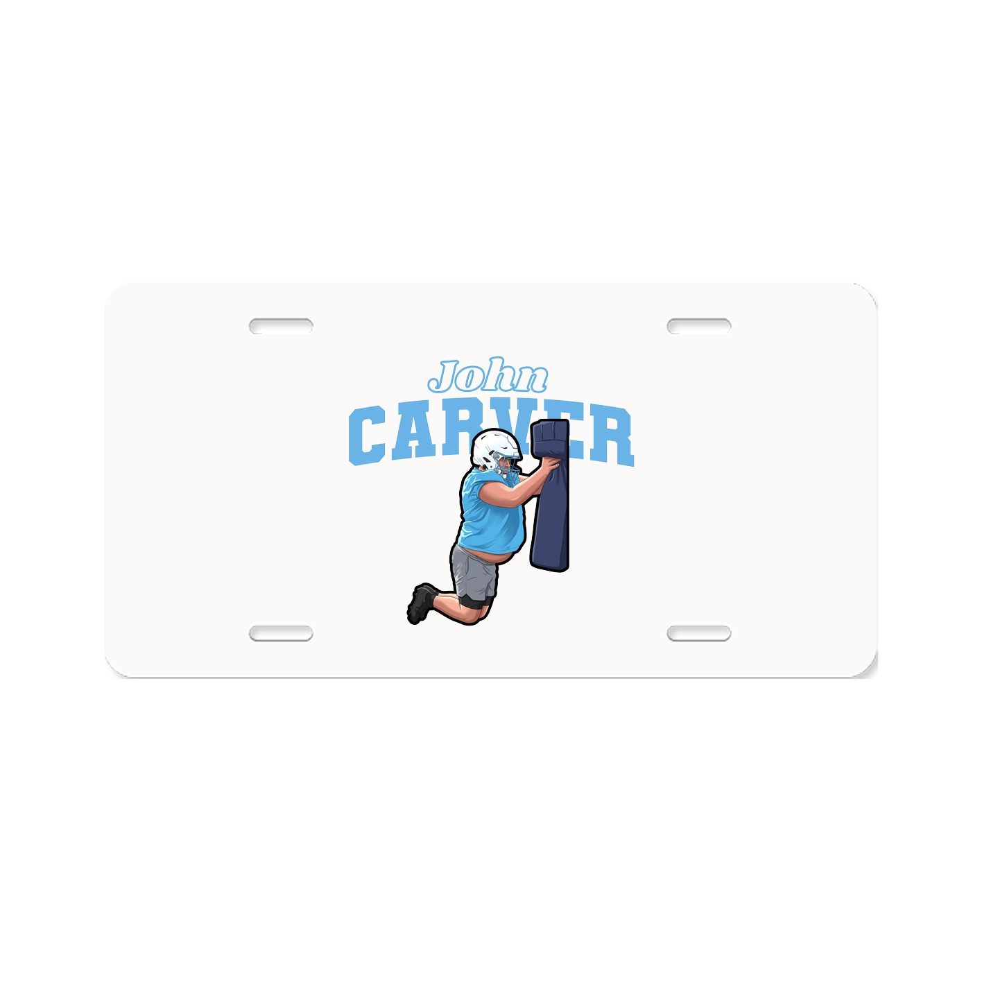 License Plate — Name Arch in Classic