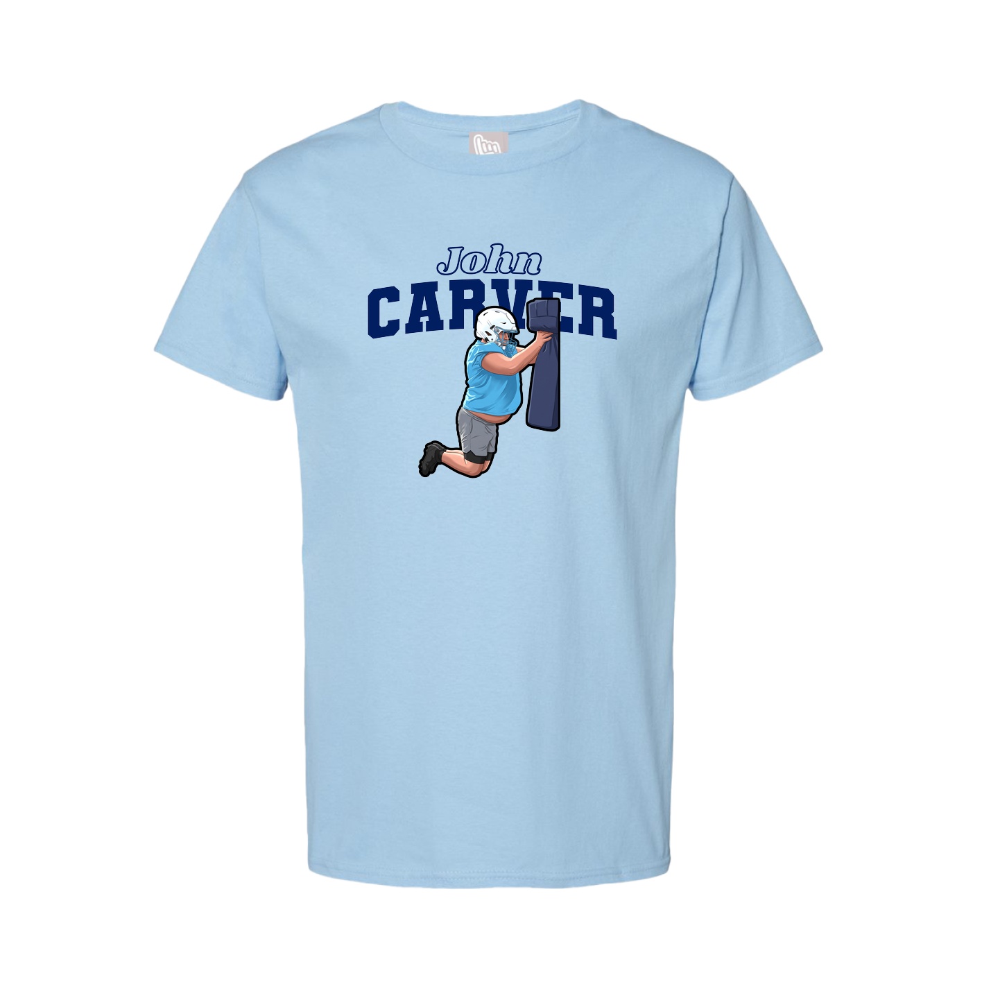 Tee — Name Arch in Light Blue