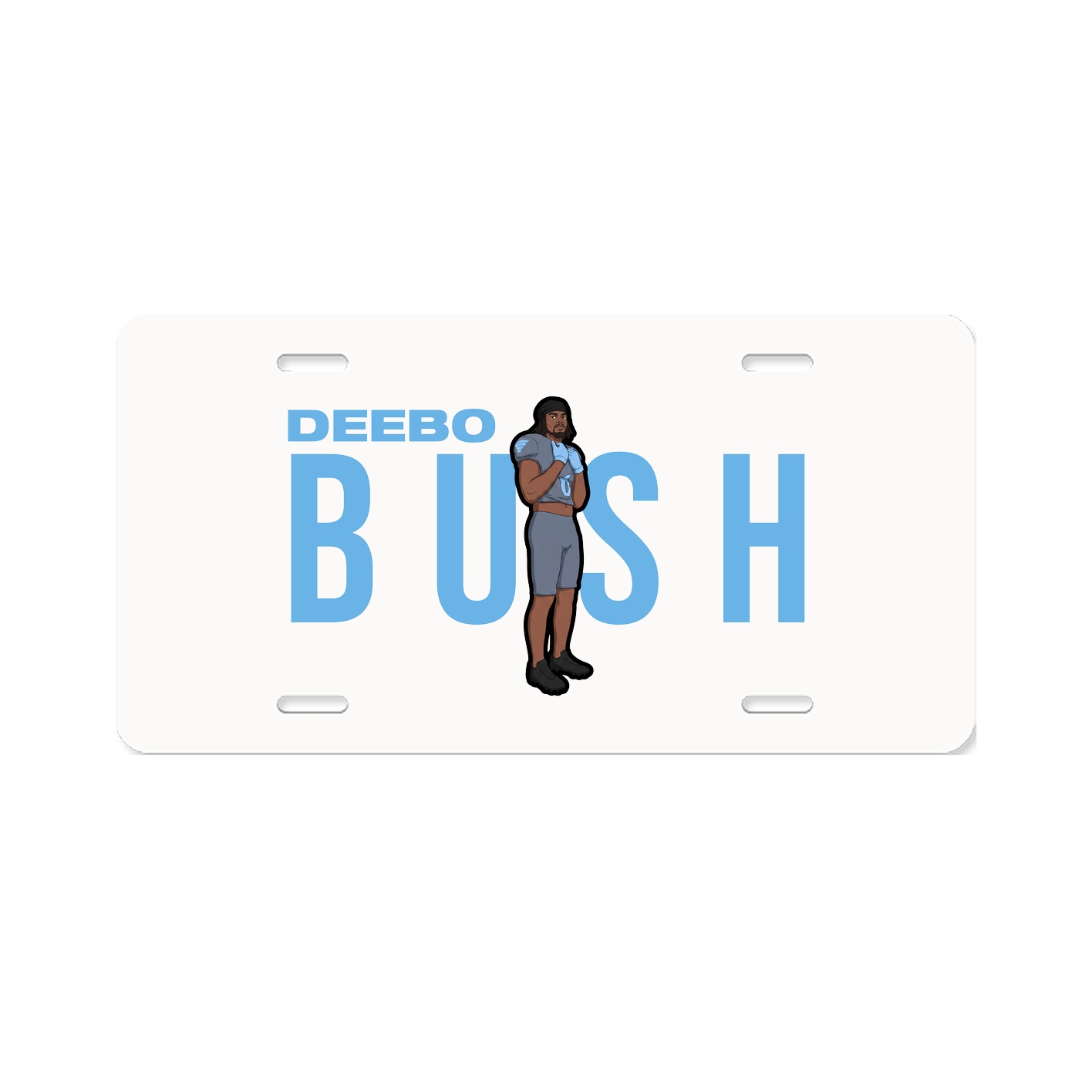 License Plate — Player Name in Classic