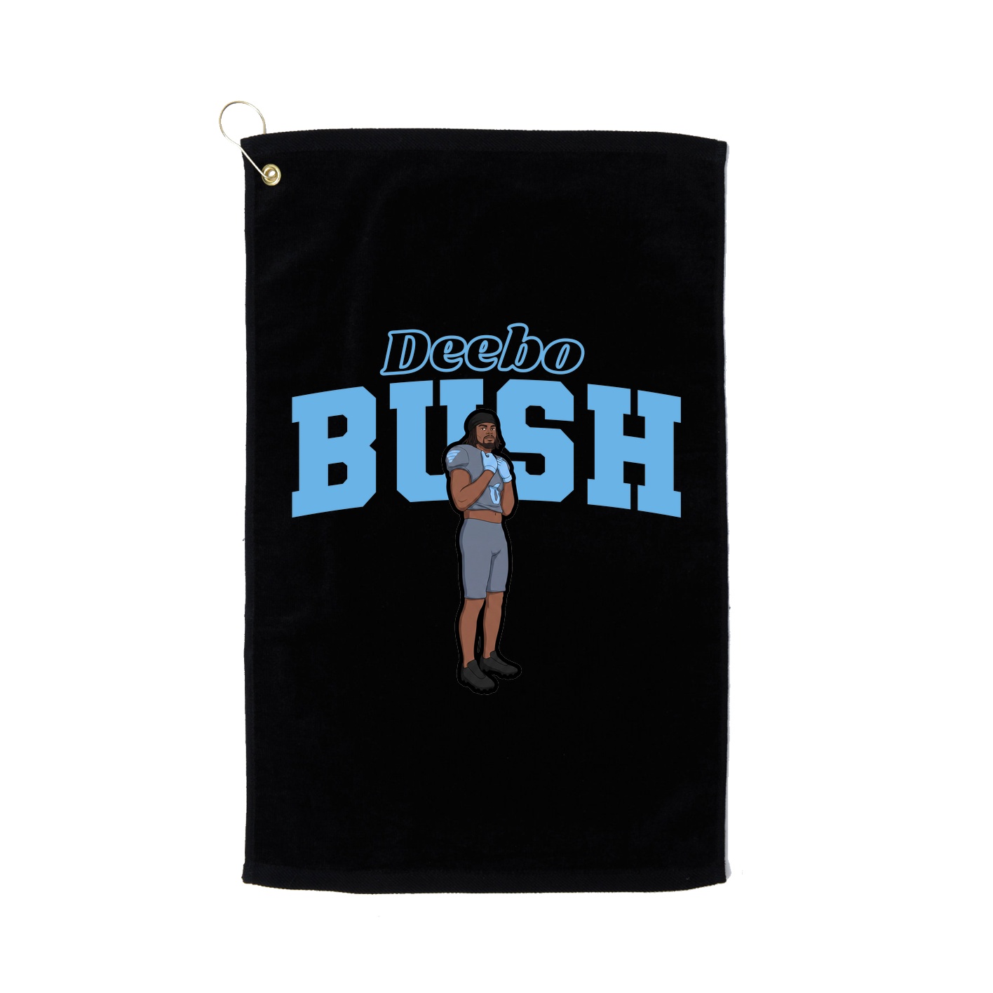 Golf Towel — Name Arch in Black