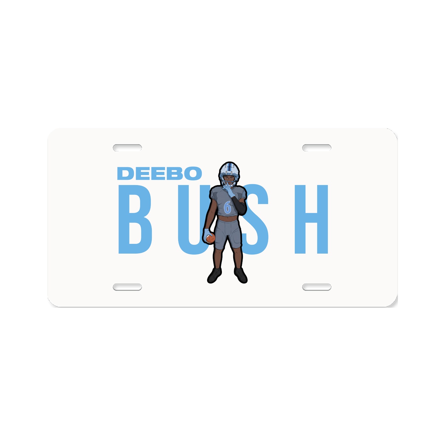 License Plate — Player Name in Classic