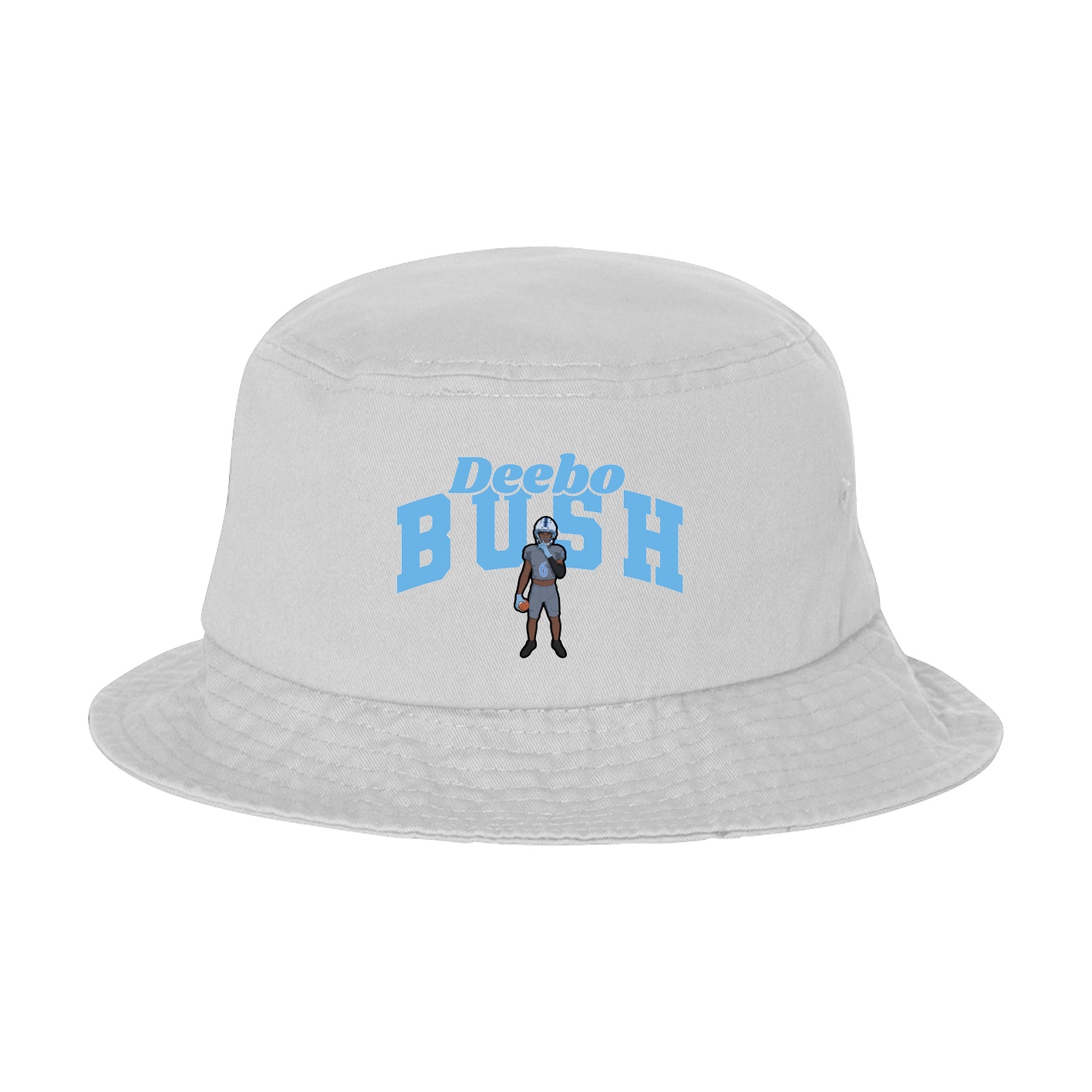 Bucket Cap — Signature Arch in White
