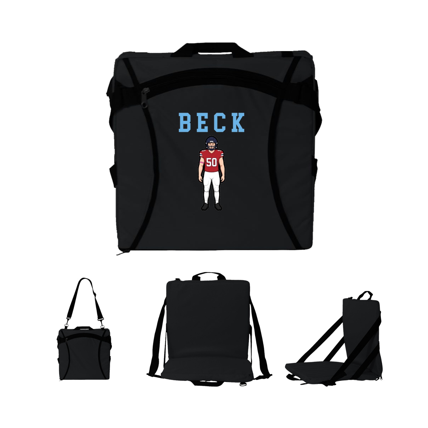 Folding Stadium Seat — Shirsey in Black
