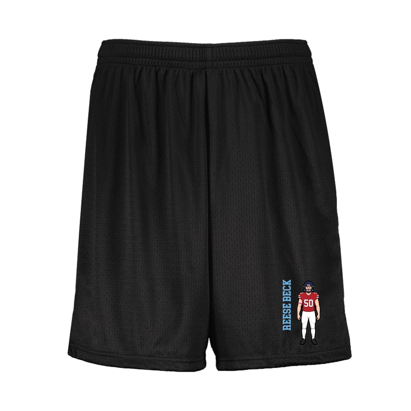 Shorts — Name Vertical in Black