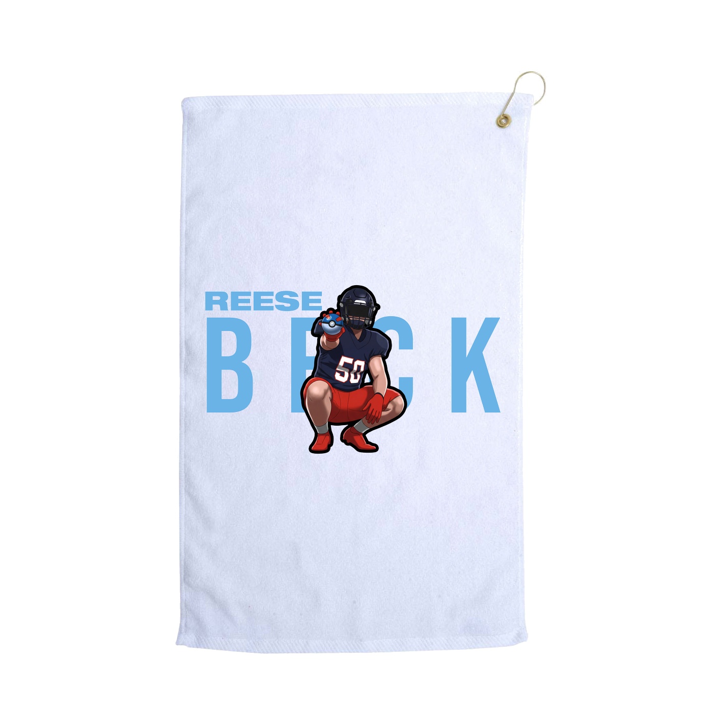 Golf Towel — Player Name in White