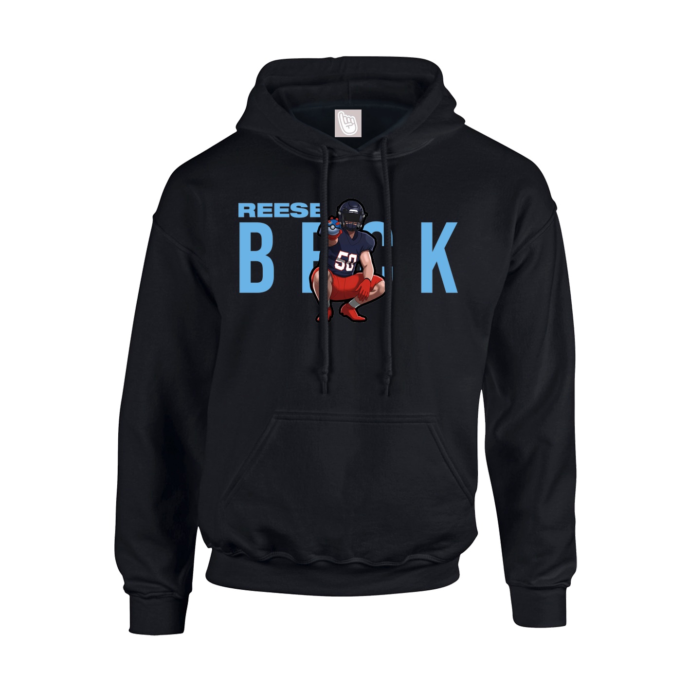 Youth Hoodie — Player Name in Black