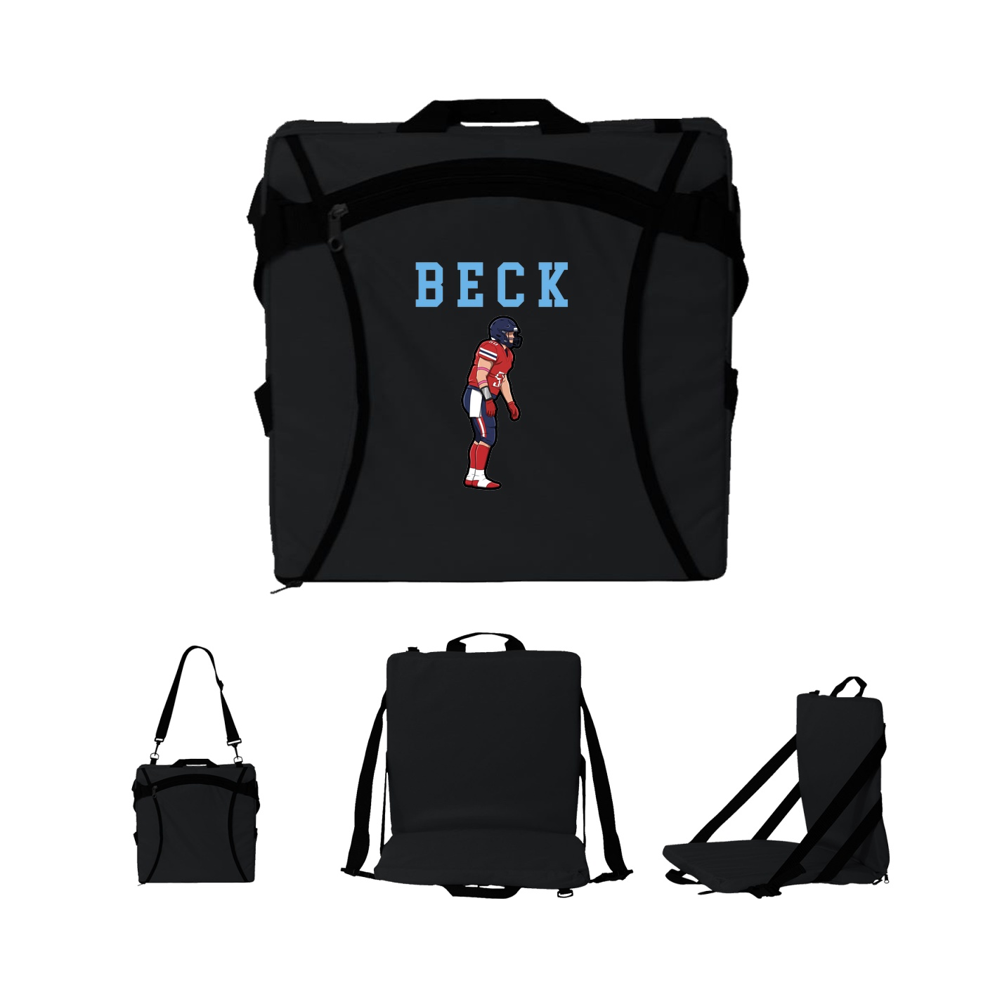 Folding Stadium Seat — Shirsey in Black