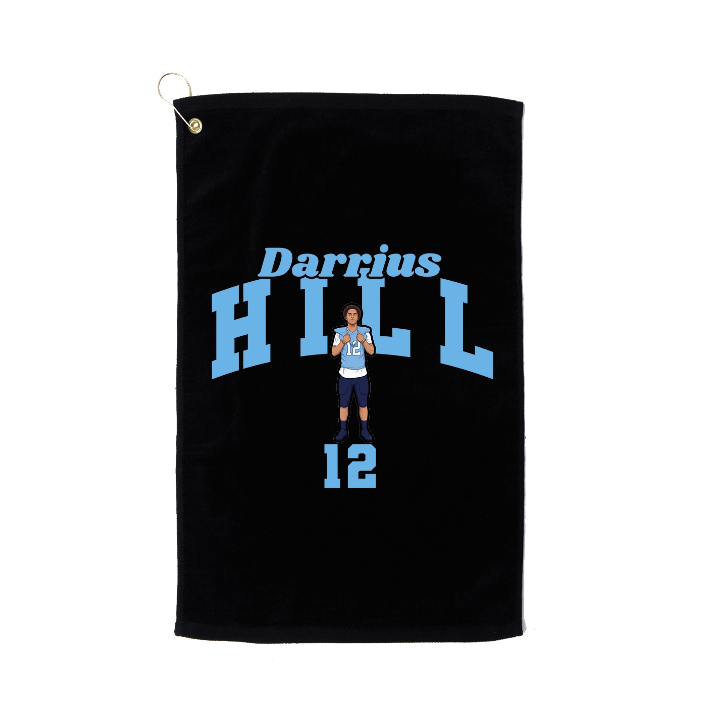 Golf Towel — Signature Arch in Black