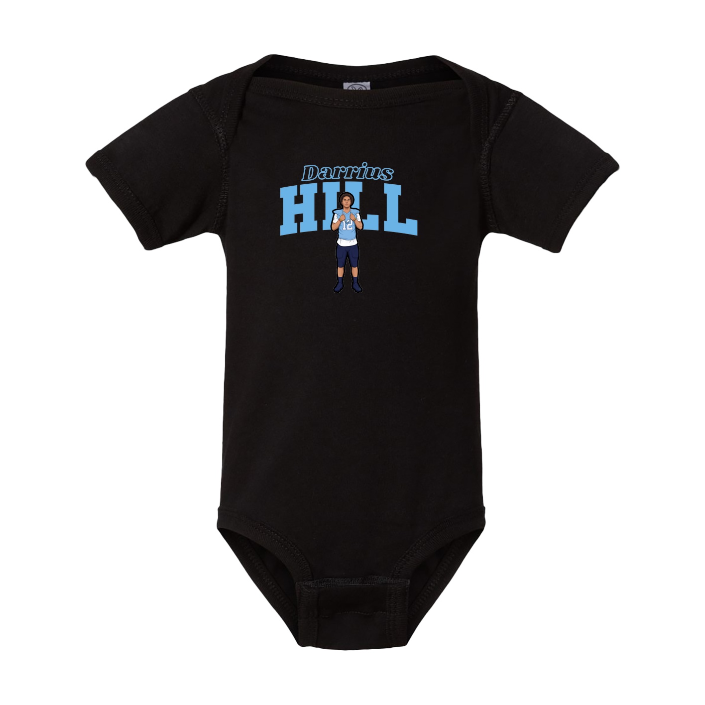 Baby Onesie — Name Arch in Black