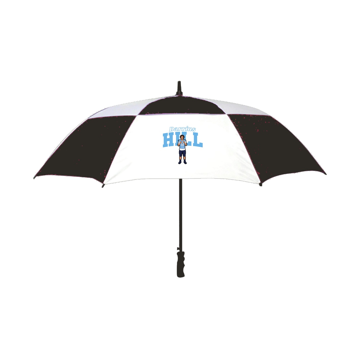 Golf Umbrella — Name Arch in Black