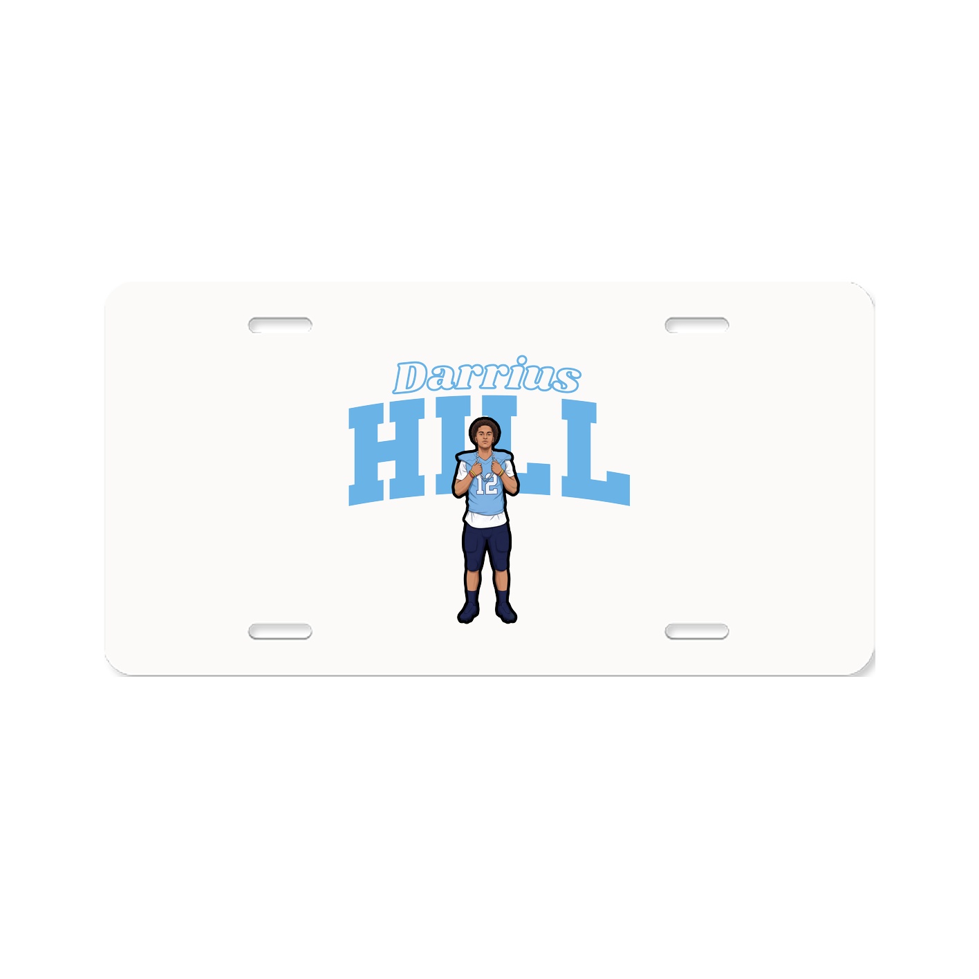 License Plate — Name Arch in Classic