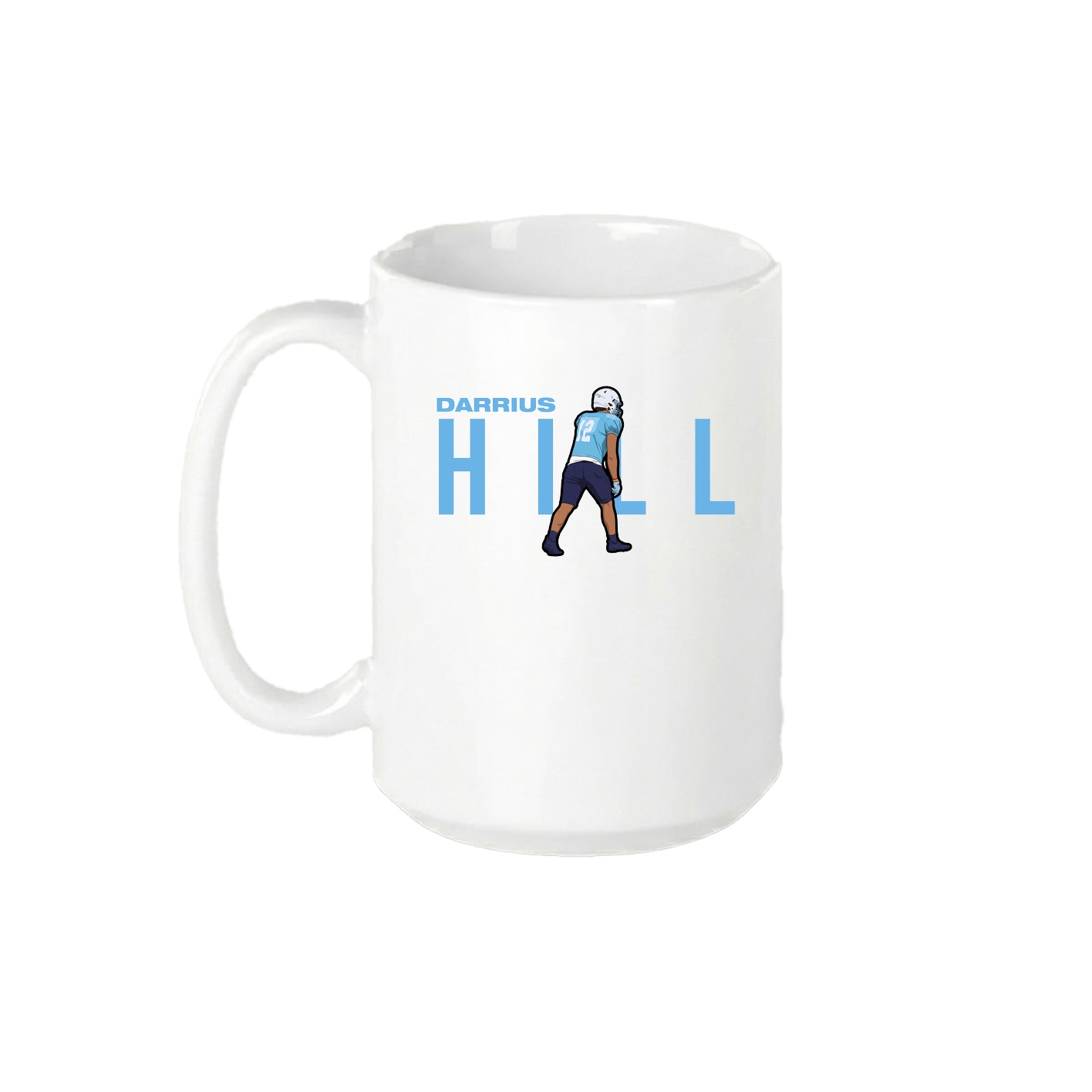 15oz Coffee Mug — Player Name in White