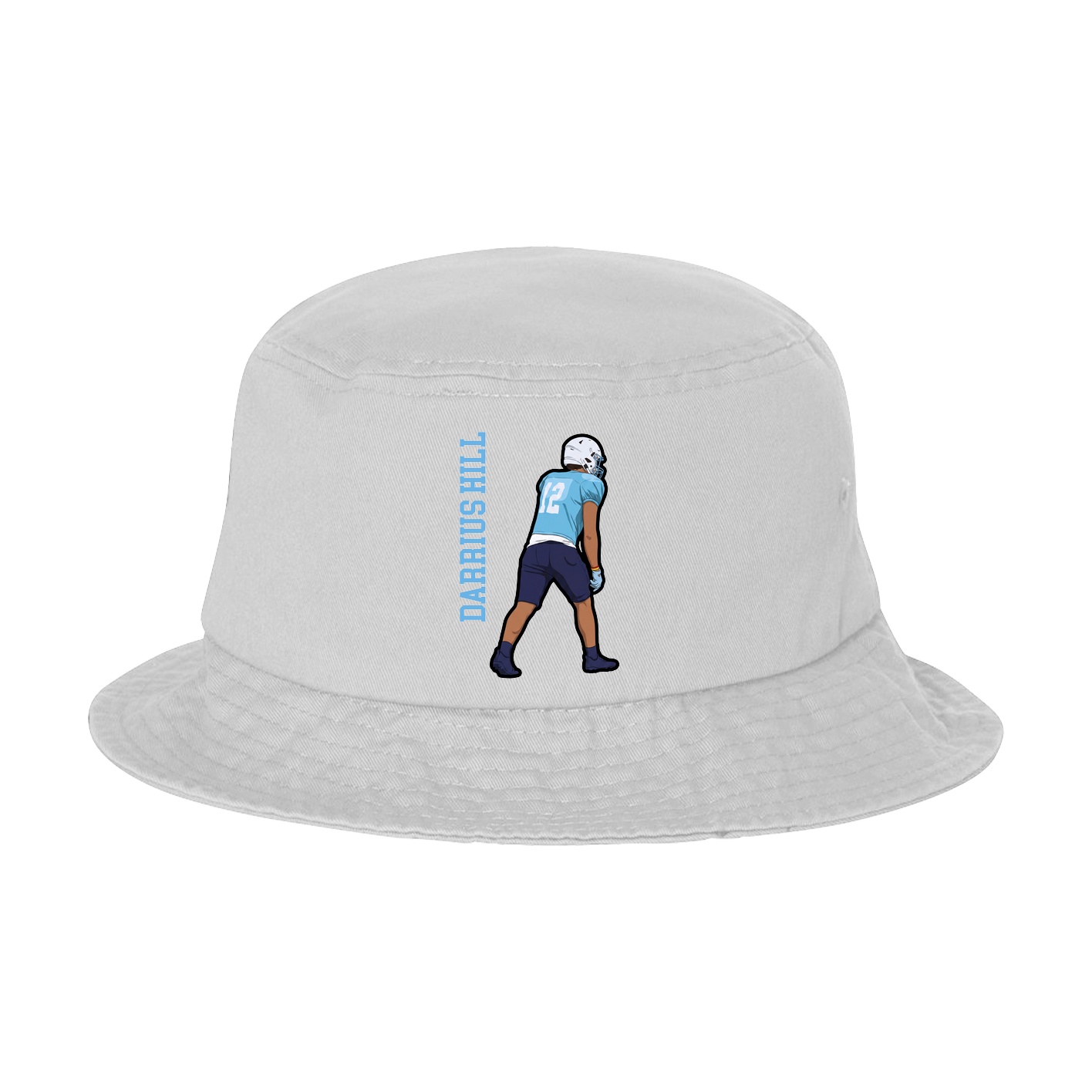 Bucket Cap — Name Vertical in White