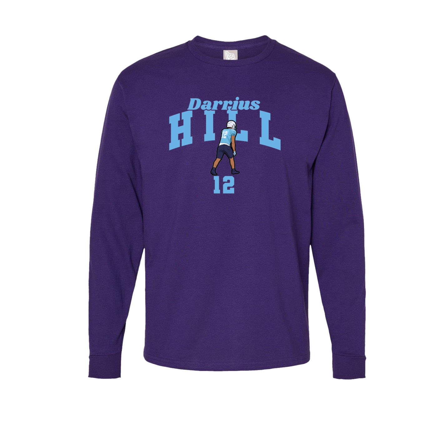 Long Sleeve Tee — Signature Arch in Purple