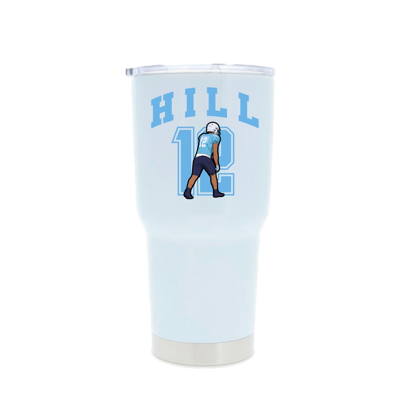 30oz Stainless Steel Tumbler — Number in White