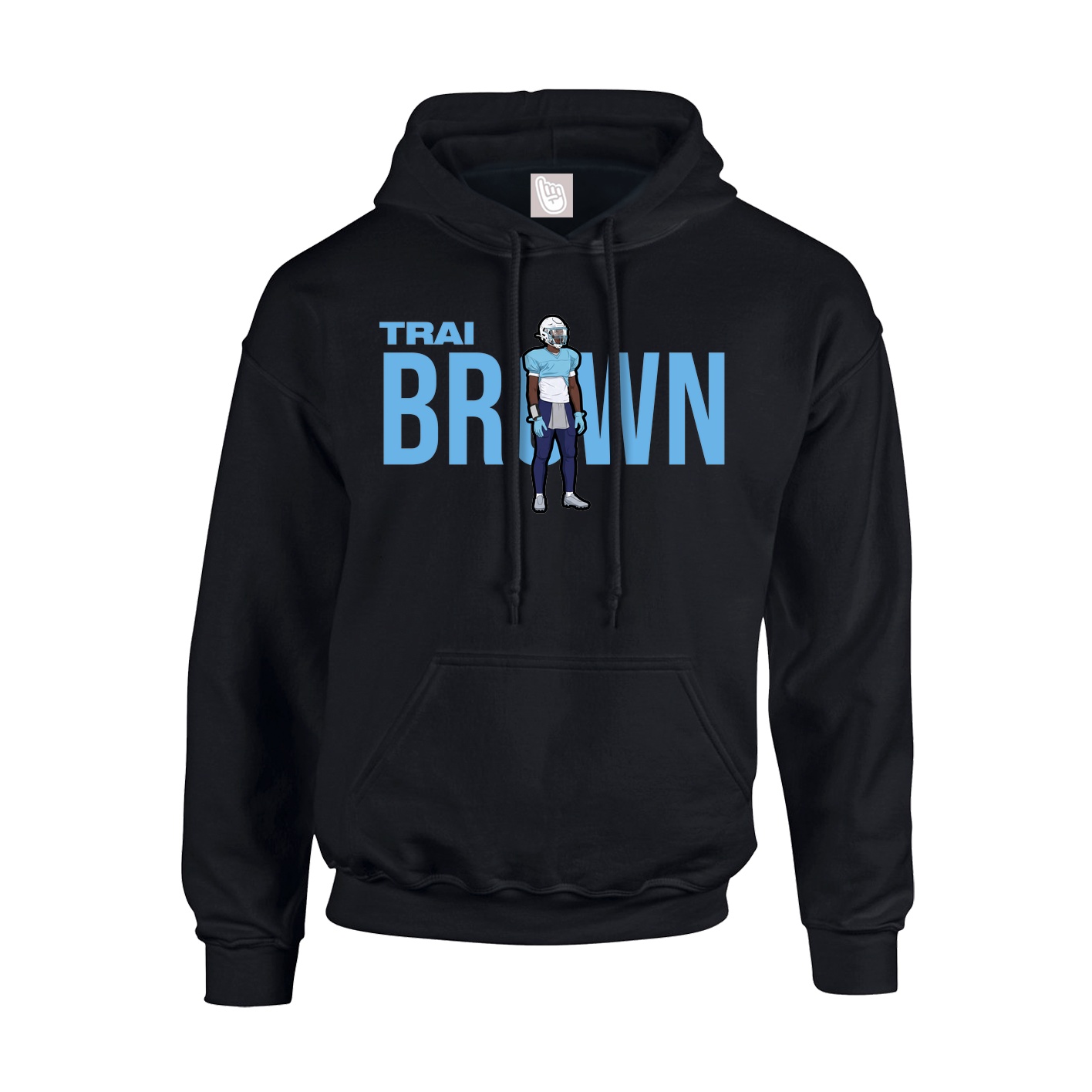 Youth Hoodie — Player Name in Black