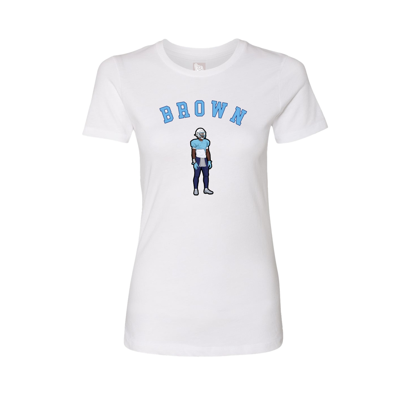 Fitted Women's Tee — Shirsey Arch in White