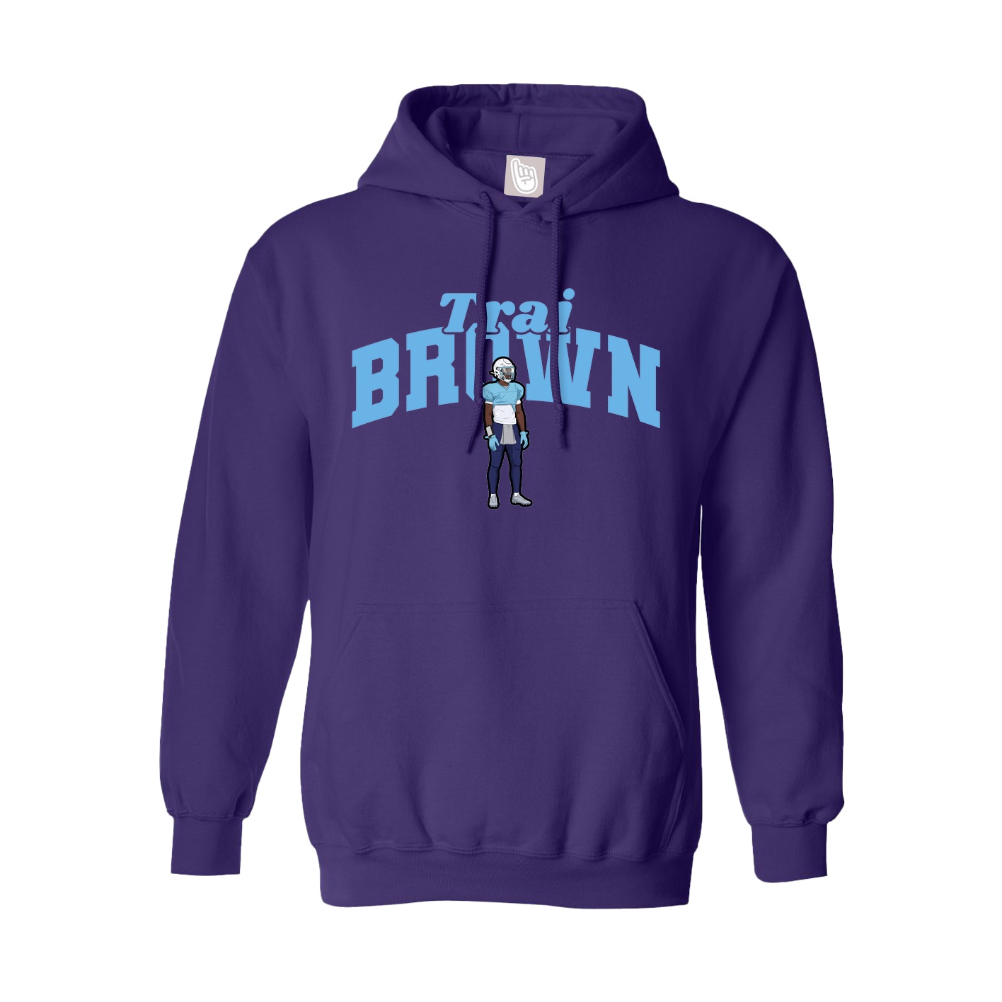 Hoodie — Signature Arch in Purple