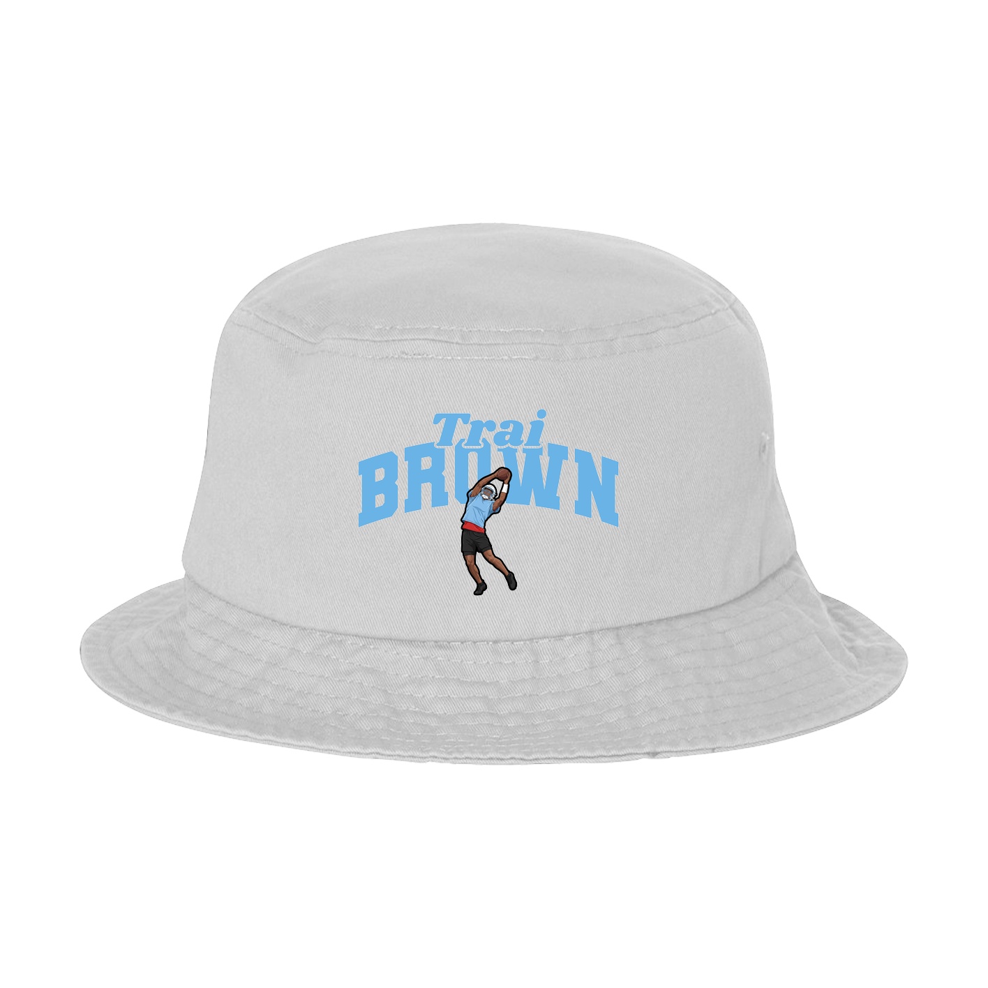 Bucket Cap — Signature Arch in White
