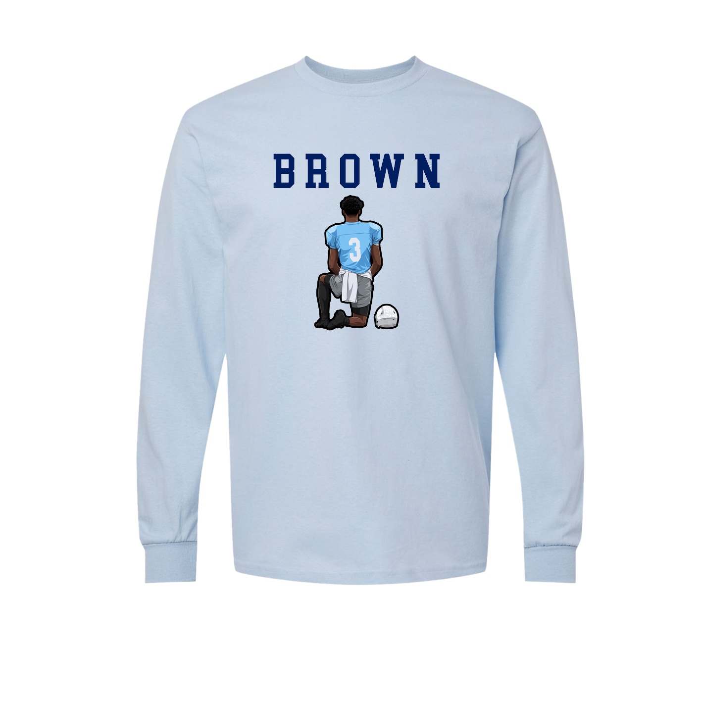 Long Sleeve Tee — Shirsey in Light Blue