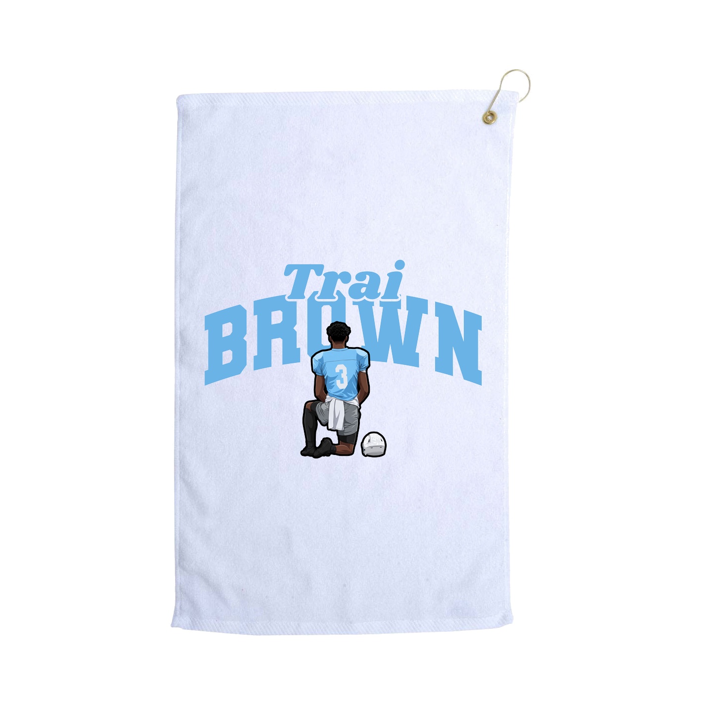 Golf Towel — Signature Arch in White