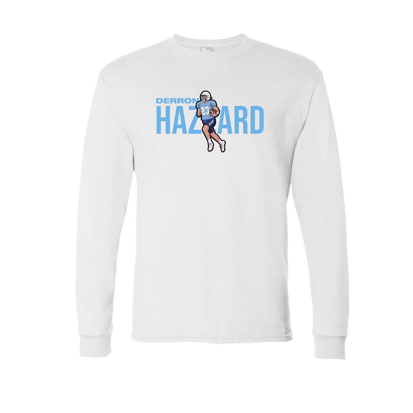 Long Sleeve Tee — Player Name in White