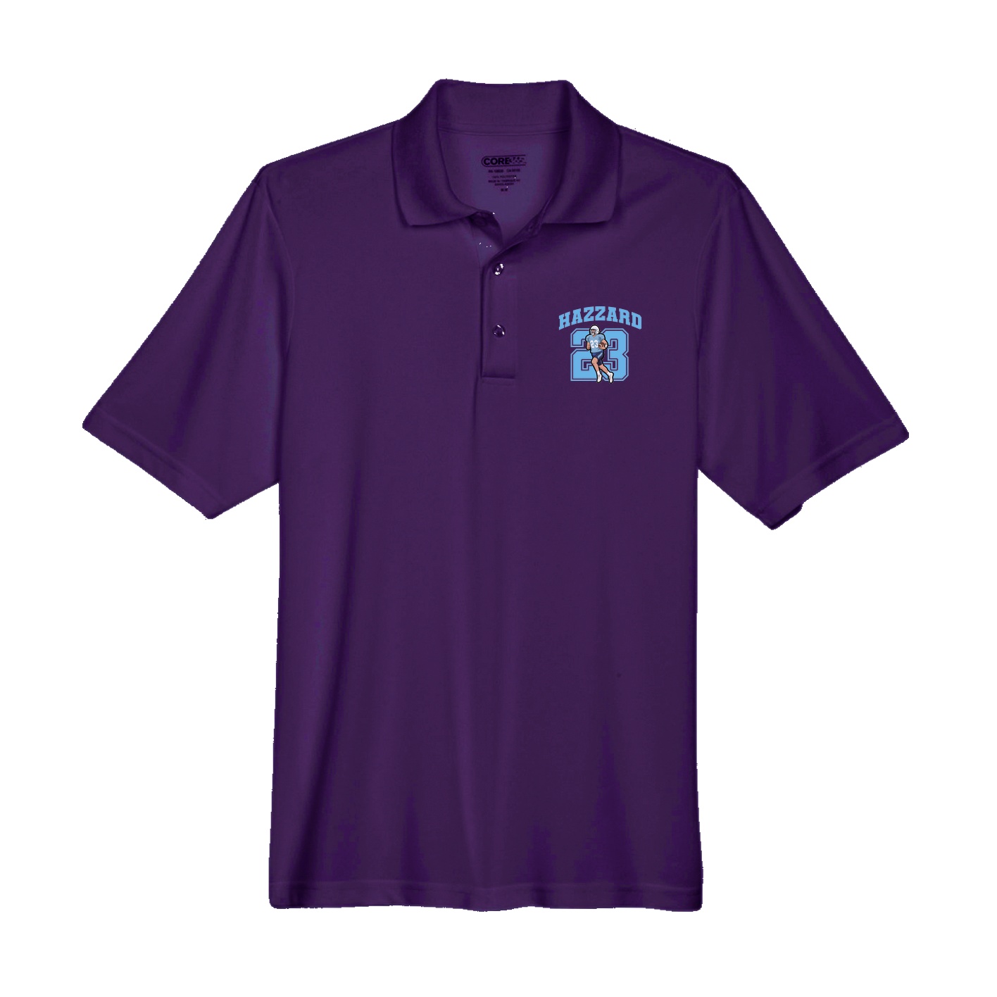 Performance Polo — Number in Purple
