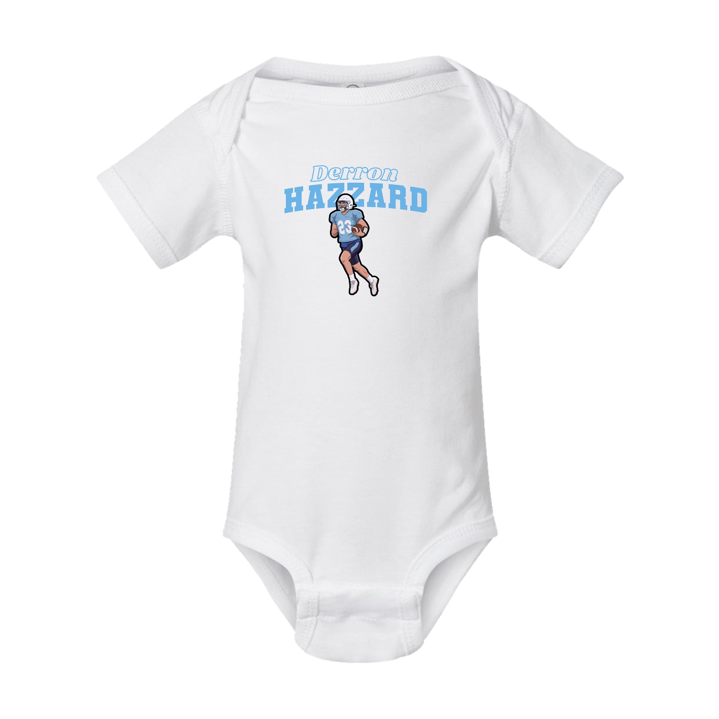 Baby Onesie — Name Arch in White