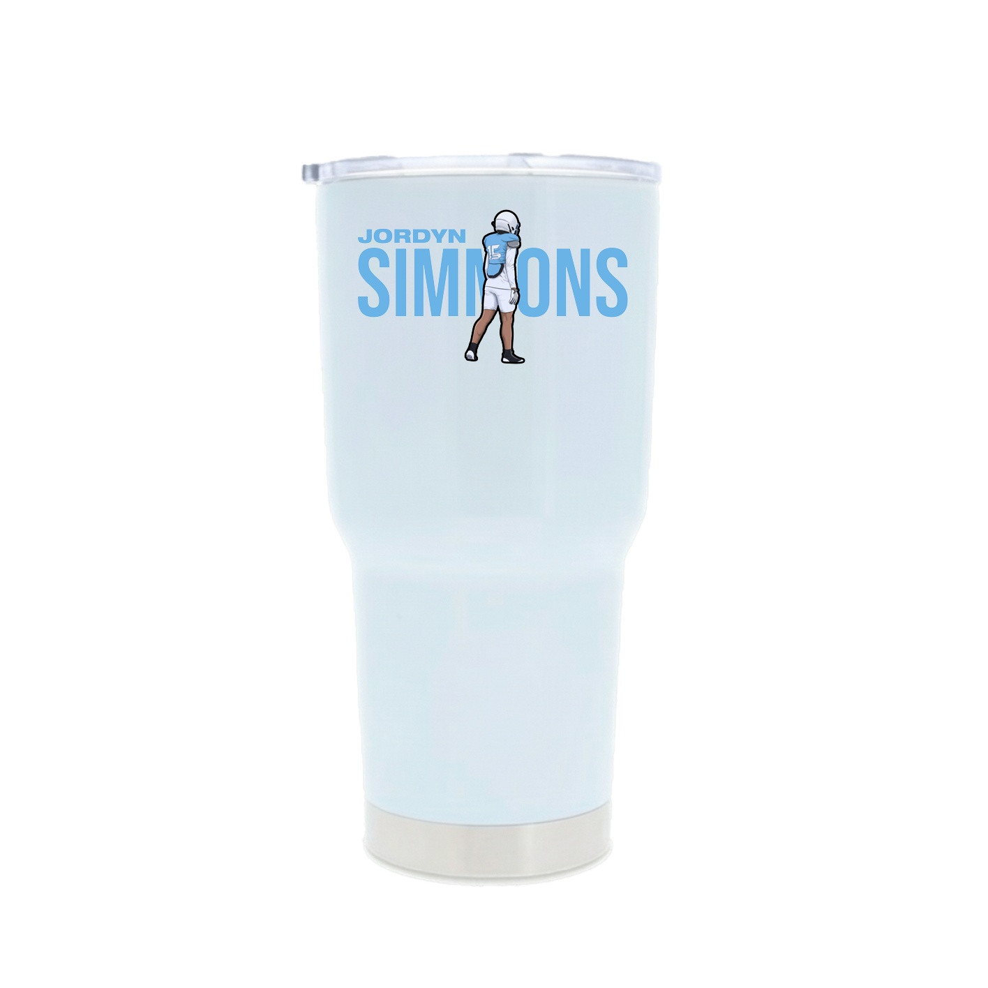 30oz Stainless Steel Tumbler — Player Name in White