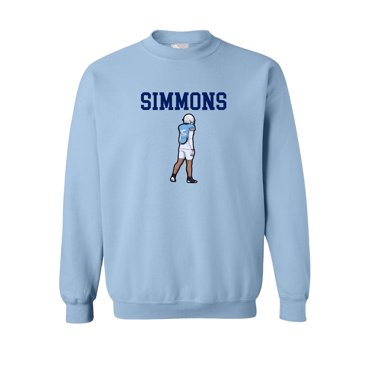 Fleece Crew — Shirsey in Light Blue