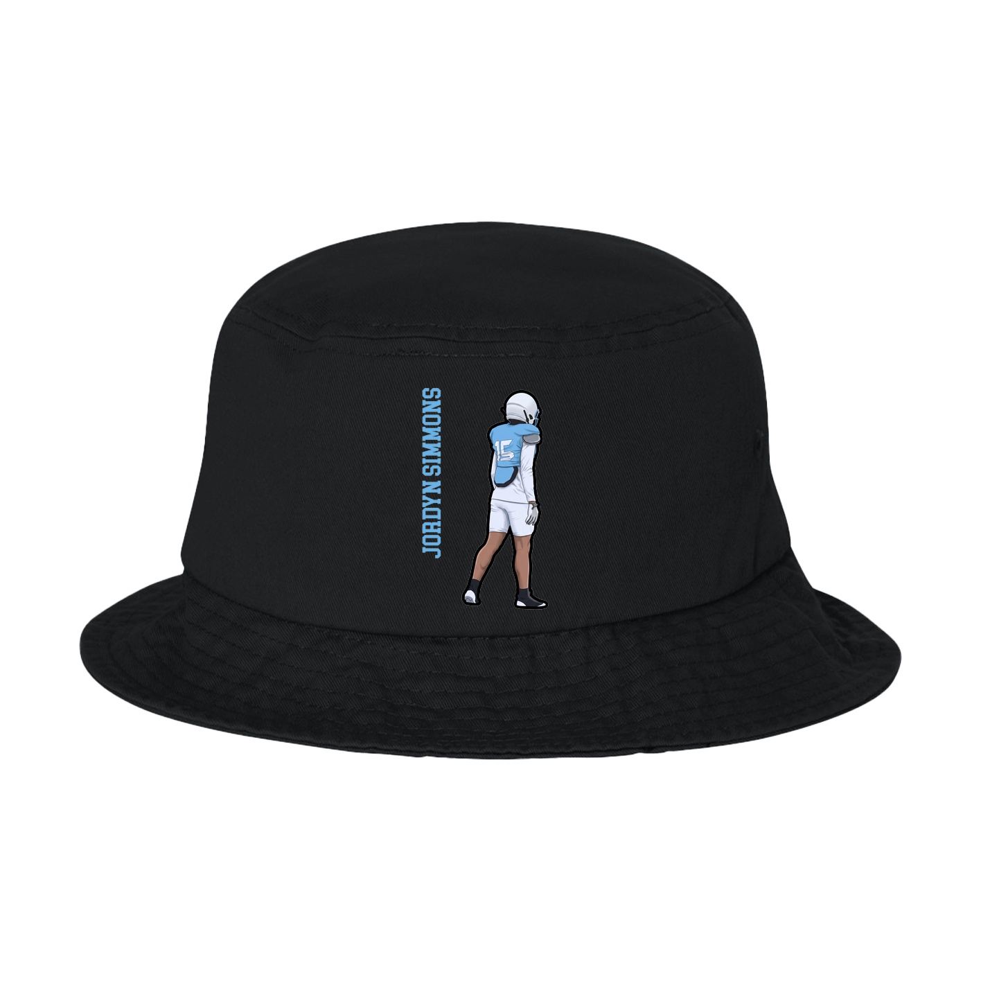 Bucket Cap — Name Vertical in Black