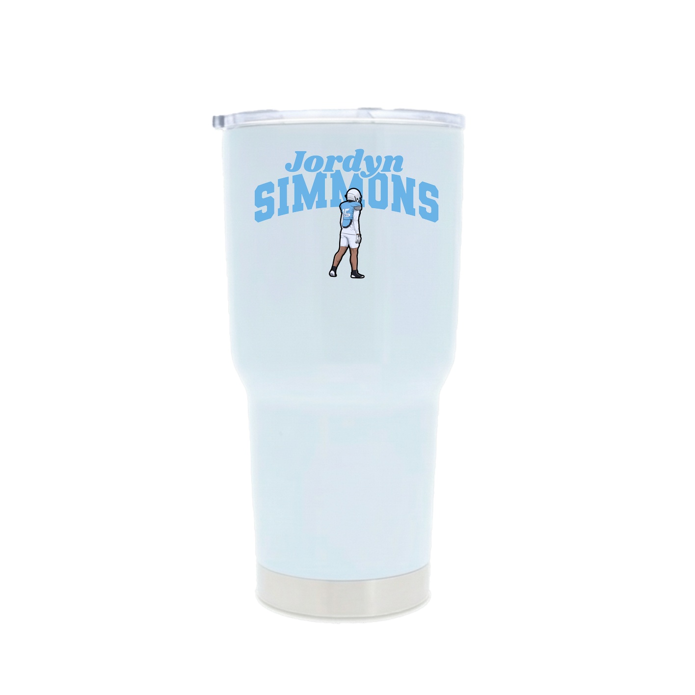 30oz Stainless Steel Tumbler — Signature Arch in White