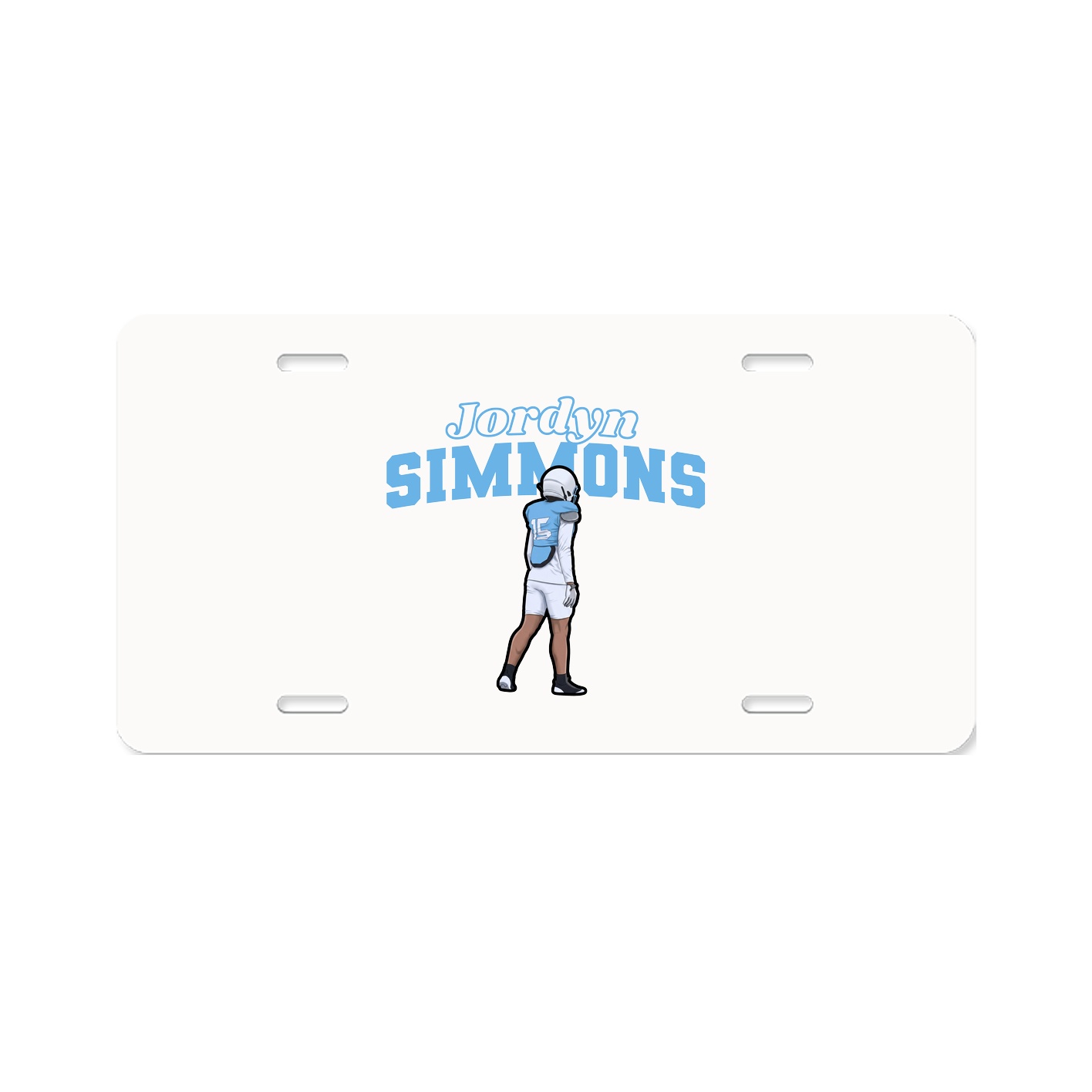 License Plate — Name Arch in Classic
