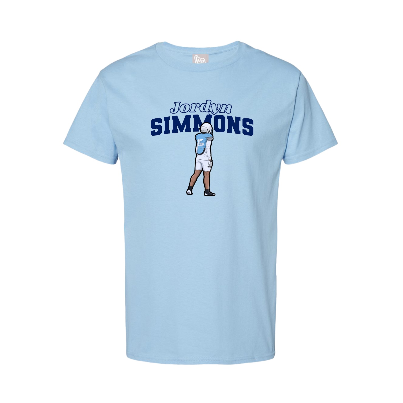 Tee — Name Arch in Light Blue