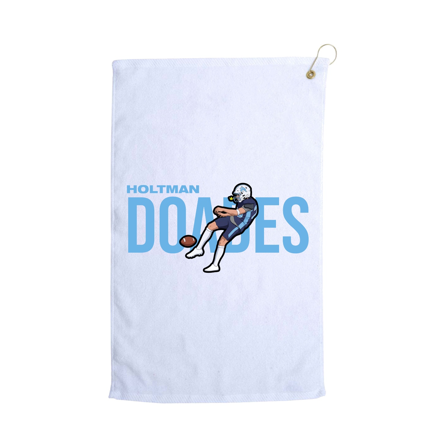Golf Towel — Player Name in White