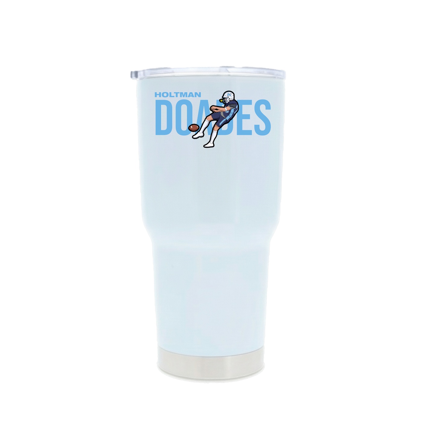 30oz Stainless Steel Tumbler — Player Name in White