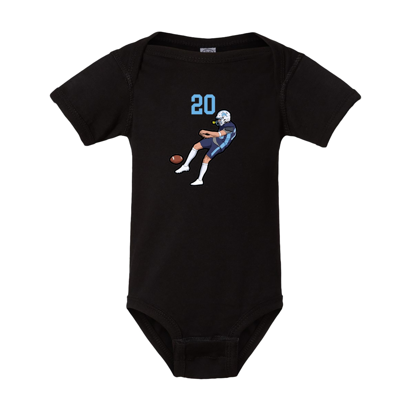 Baby Onesie — Number Top in Black