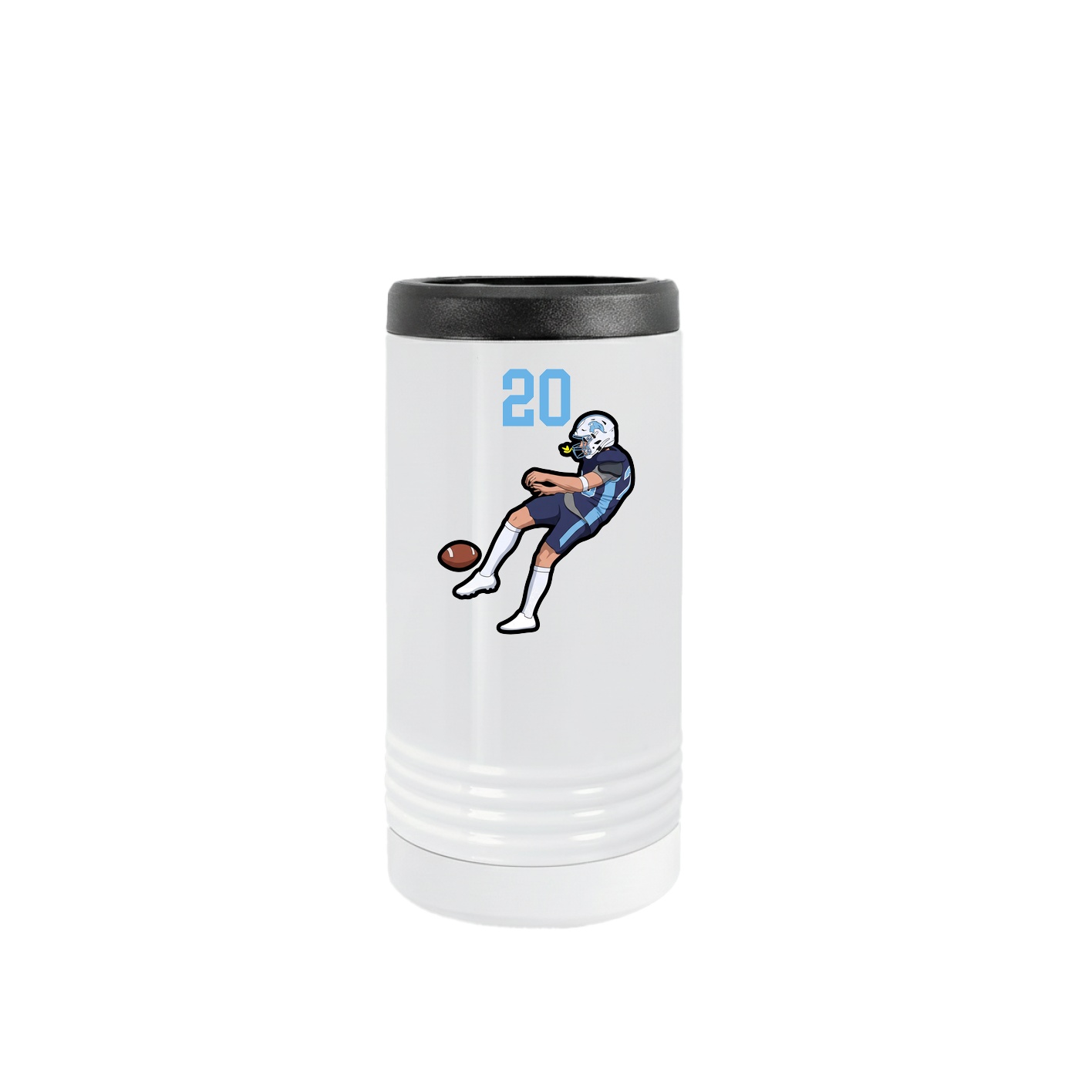 Slim Beverage Holder — Number Top in White