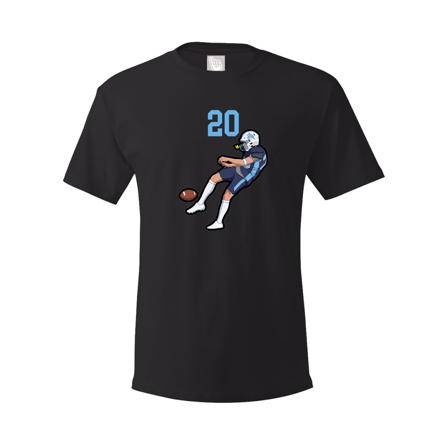 Youth Tee — Number Top in Black
