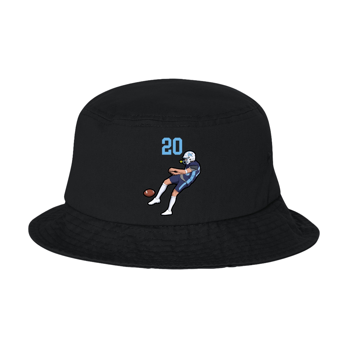 Bucket Cap — Number Top in Black