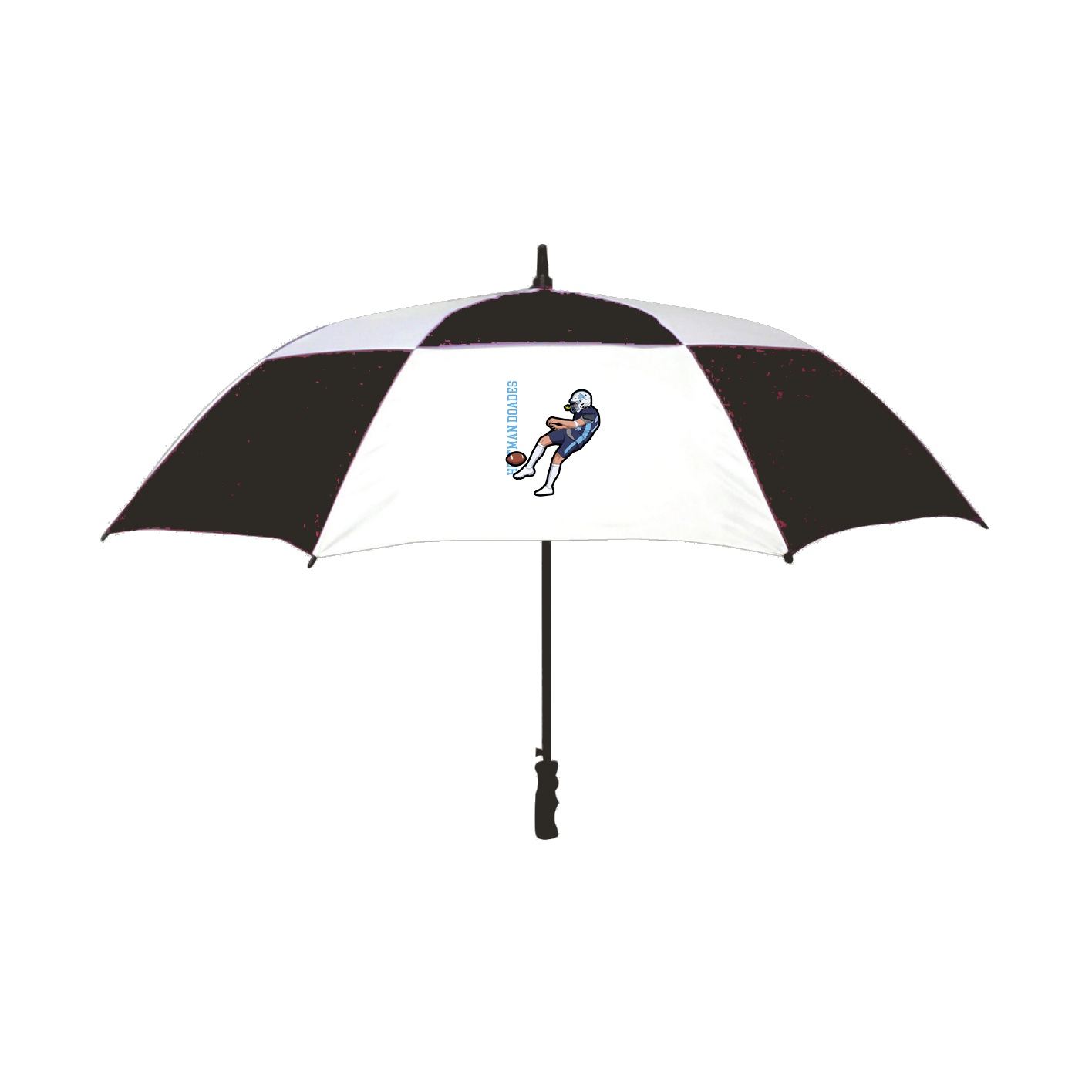 Golf Umbrella — Name Vertical in Black